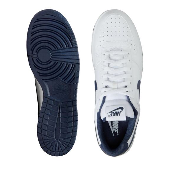 MEN'S NIKE 355152 140 BIG NIKE LOW WHITE/NAVY Men’s size 13 - Picture 4 of 5